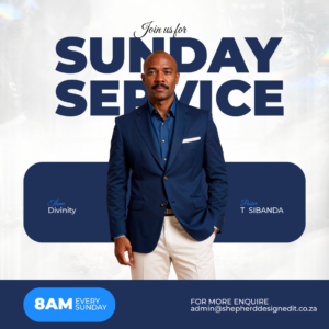 Modern Church Flyer Design Johannesburg for Events and Services