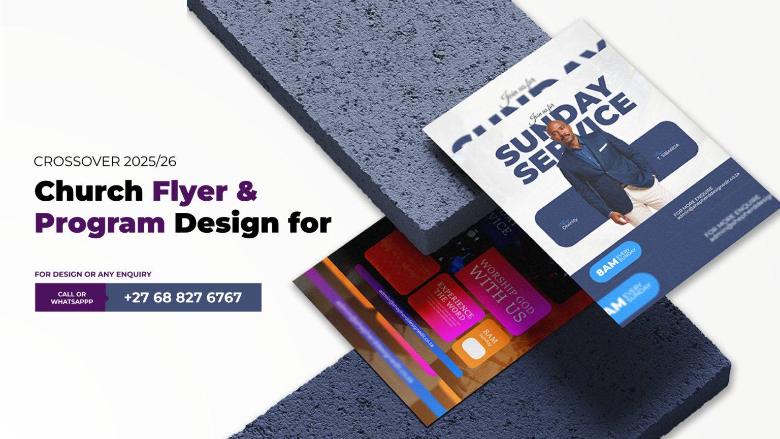 Church Flyer & Program Design For Crossover 2025/26 | Shepherd Designed It